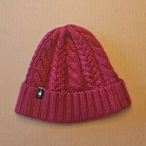 Smartwool beanie wool/acrylic blend dark pink